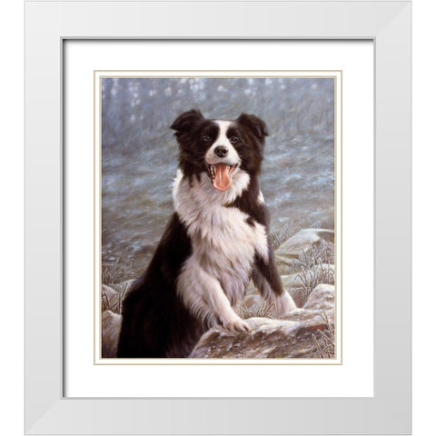 025c White Modern Wood Framed Art Print with Double Matting by Silver, John