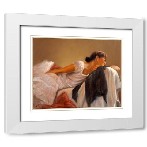 FigDSC_5181 White Modern Wood Framed Art Print with Double Matting by Silver, John