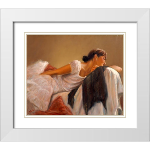 FigDSC_5181 White Modern Wood Framed Art Print with Double Matting by Silver, John