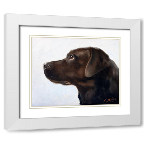 29 White Modern Wood Framed Art Print with Double Matting by Silver, John