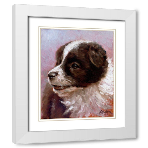 30 White Modern Wood Framed Art Print with Double Matting by Silver, John