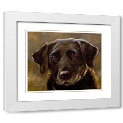 35 White Modern Wood Framed Art Print with Double Matting by Silver, John