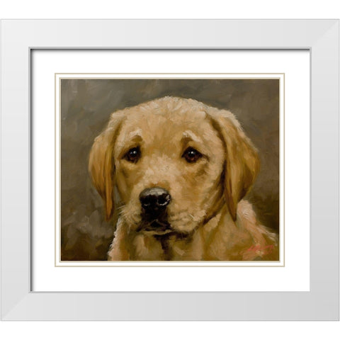 44 White Modern Wood Framed Art Print with Double Matting by Silver, John