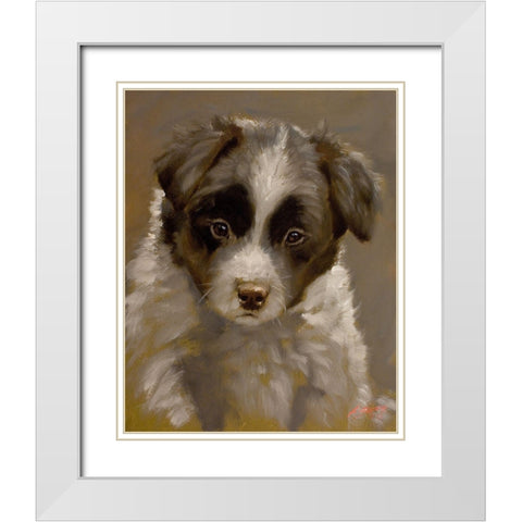 45 White Modern Wood Framed Art Print with Double Matting by Silver, John