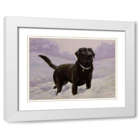 50 White Modern Wood Framed Art Print with Double Matting by Silver, John