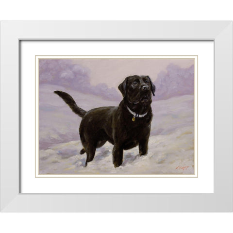 50 White Modern Wood Framed Art Print with Double Matting by Silver, John