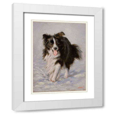 52 White Modern Wood Framed Art Print with Double Matting by Silver, John