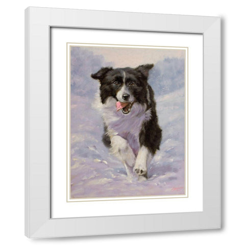 53 White Modern Wood Framed Art Print with Double Matting by Silver, John