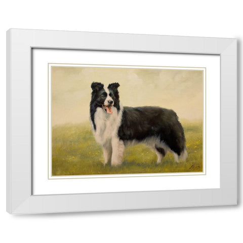 58 White Modern Wood Framed Art Print with Double Matting by Silver, John
