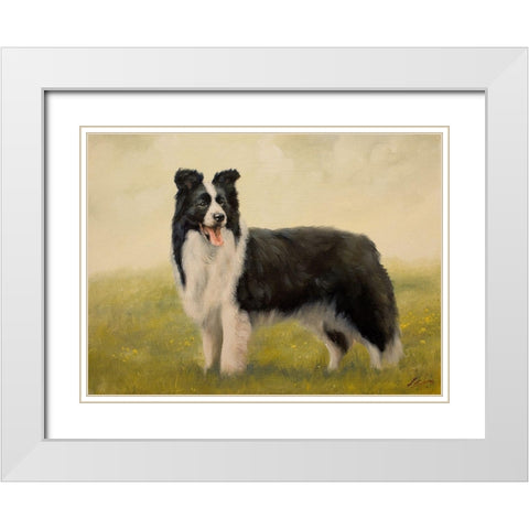 58 White Modern Wood Framed Art Print with Double Matting by Silver, John