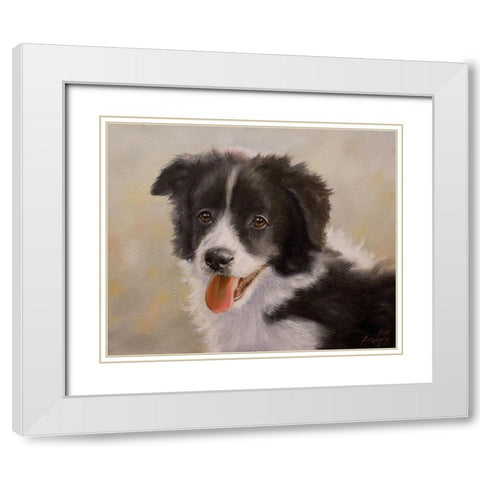 D067 White Modern Wood Framed Art Print with Double Matting by Silver, John