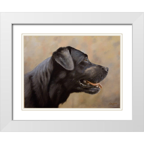D068 White Modern Wood Framed Art Print with Double Matting by Silver, John