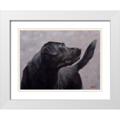 D070 White Modern Wood Framed Art Print with Double Matting by Silver, John