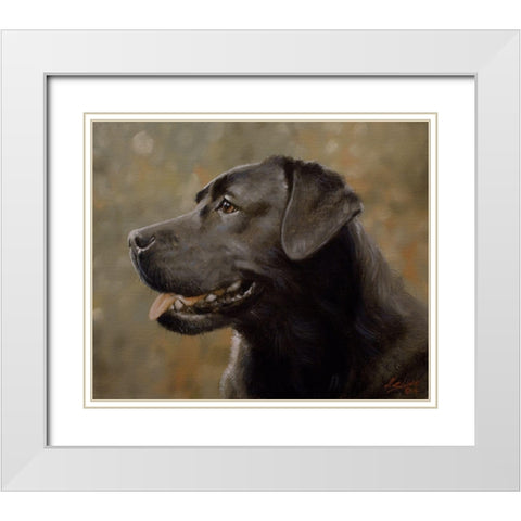D074 White Modern Wood Framed Art Print with Double Matting by Silver, John