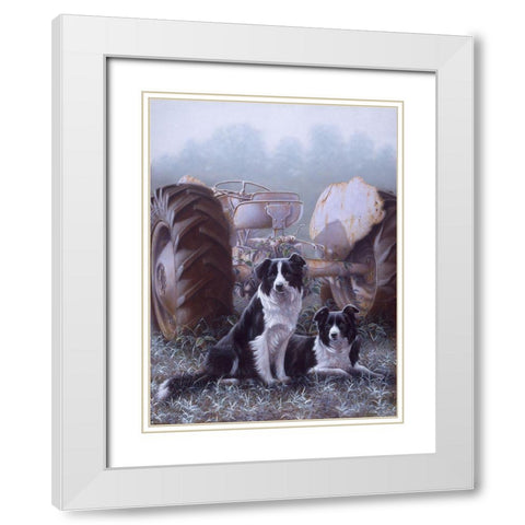 Heroes Of The Hills White Modern Wood Framed Art Print with Double Matting by Silver, John