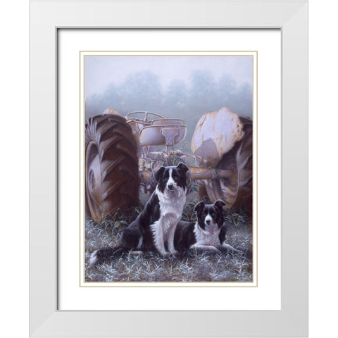 Heroes Of The Hills White Modern Wood Framed Art Print with Double Matting by Silver, John