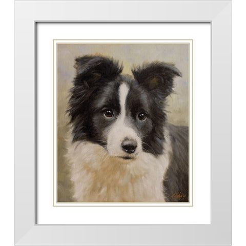 105 White Modern Wood Framed Art Print with Double Matting by Silver, John