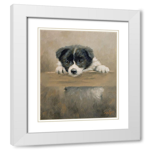 125 White Modern Wood Framed Art Print with Double Matting by Silver, John