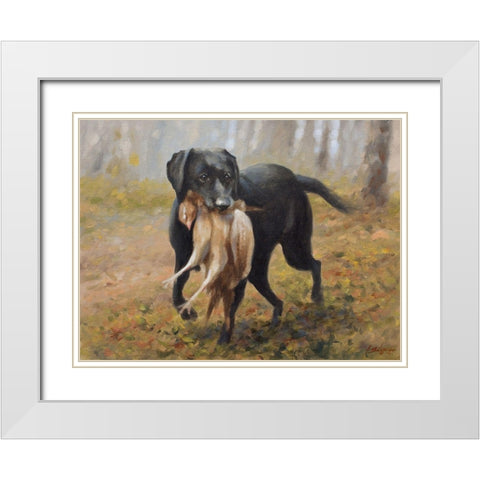 173 White Modern Wood Framed Art Print with Double Matting by Silver, John