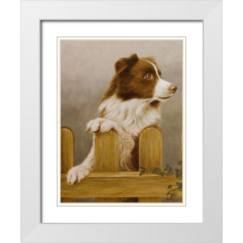 220 White Modern Wood Framed Art Print with Double Matting by Silver, John