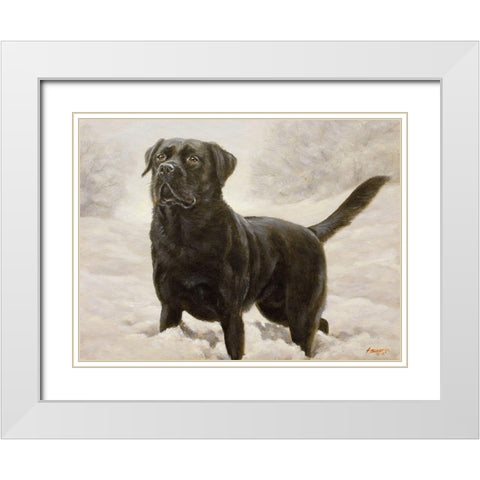 260 White Modern Wood Framed Art Print with Double Matting by Silver, John