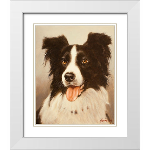 300 White Modern Wood Framed Art Print with Double Matting by Silver, John