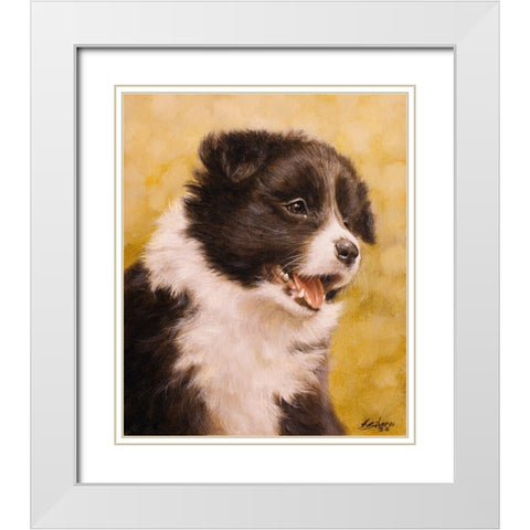 302 White Modern Wood Framed Art Print with Double Matting by Silver, John