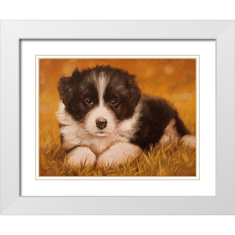 308 White Modern Wood Framed Art Print with Double Matting by Silver, John