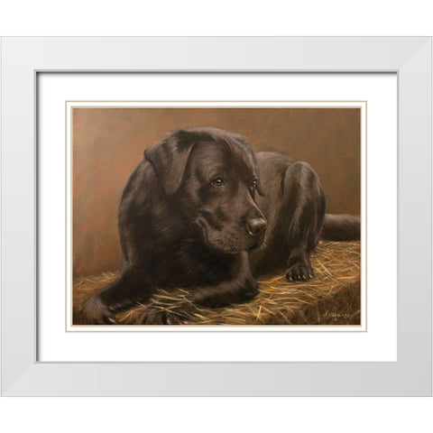 312 White Modern Wood Framed Art Print with Double Matting by Silver, John