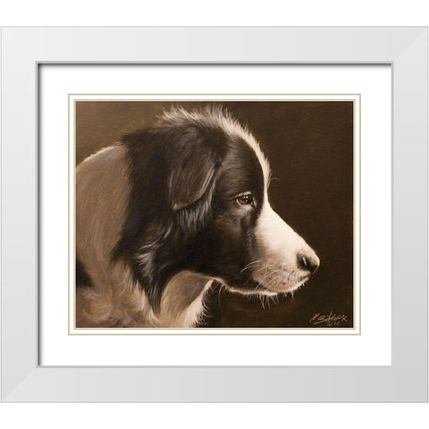 321 White Modern Wood Framed Art Print with Double Matting by Silver, John