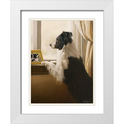 324 White Modern Wood Framed Art Print with Double Matting by Silver, John