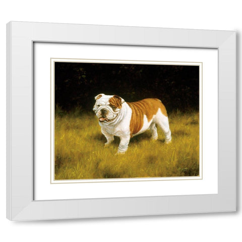 Js113-C White Modern Wood Framed Art Print with Double Matting by Silver, John