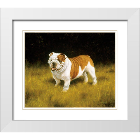 Js113-C White Modern Wood Framed Art Print with Double Matting by Silver, John