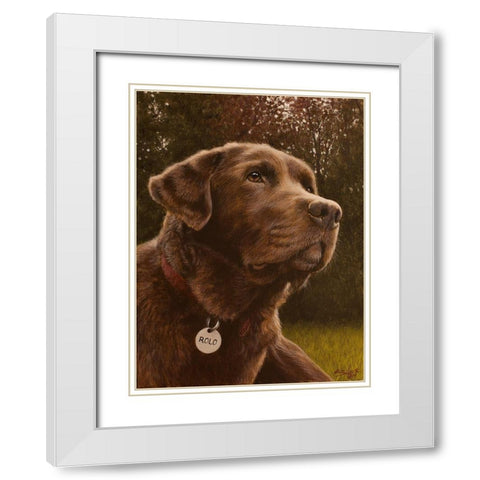 345 White Modern Wood Framed Art Print with Double Matting by Silver, John