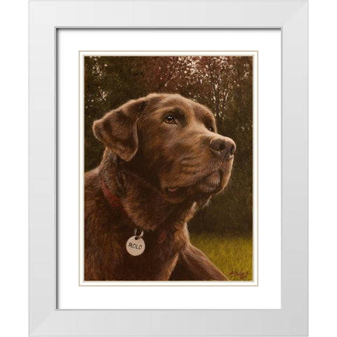 345 White Modern Wood Framed Art Print with Double Matting by Silver, John