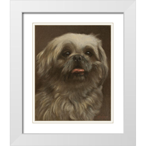 461a White Modern Wood Framed Art Print with Double Matting by Silver, John