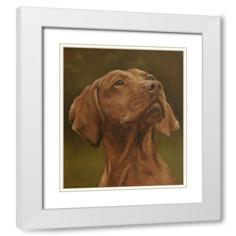 511a White Modern Wood Framed Art Print with Double Matting by Silver, John