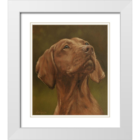 511a White Modern Wood Framed Art Print with Double Matting by Silver, John