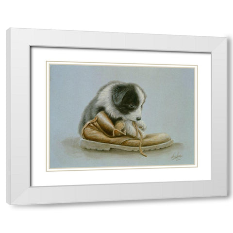 Jsm4-A White Modern Wood Framed Art Print with Double Matting by Silver, John