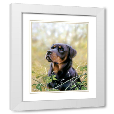 Spirit Of Loyalty White Modern Wood Framed Art Print with Double Matting by Silver, John