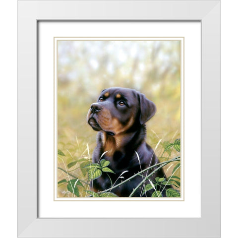 Spirit Of Loyalty White Modern Wood Framed Art Print with Double Matting by Silver, John