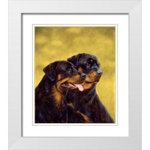 Jsm36-B White Modern Wood Framed Art Print with Double Matting by Silver, John