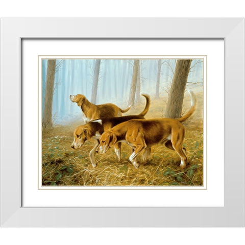 Jsm39-A White Modern Wood Framed Art Print with Double Matting by Silver, John