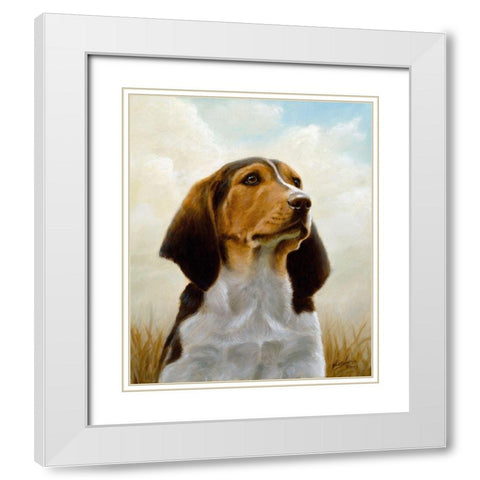Jsm40-A White Modern Wood Framed Art Print with Double Matting by Silver, John