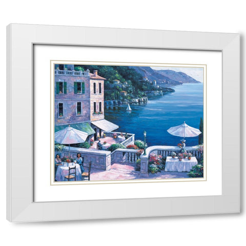 Timeless Splendor White Modern Wood Framed Art Print with Double Matting by Zaccheo, John