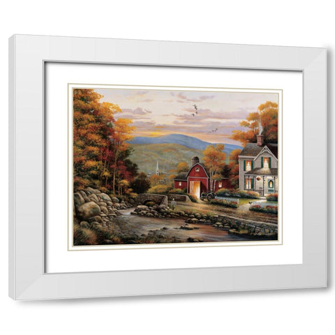 Zaccheo B White Modern Wood Framed Art Print with Double Matting by Zaccheo, John