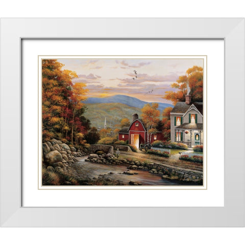 Zaccheo B White Modern Wood Framed Art Print with Double Matting by Zaccheo, John