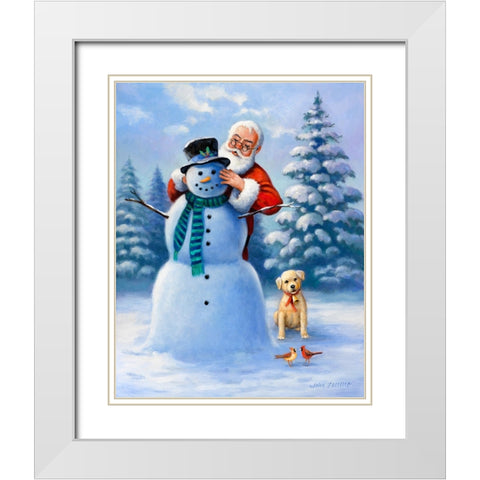 1 White Modern Wood Framed Art Print with Double Matting by Zaccheo, John