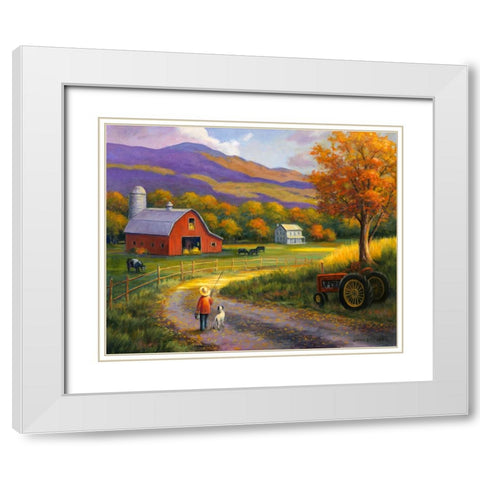 The Journey Home White Modern Wood Framed Art Print with Double Matting by Zaccheo, John