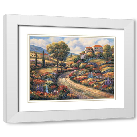 The Villa B White Modern Wood Framed Art Print with Double Matting by Zaccheo, John